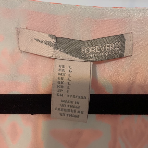 Orange and Beige dye look Mini Forever 21 Dress - Picture 4 of 7